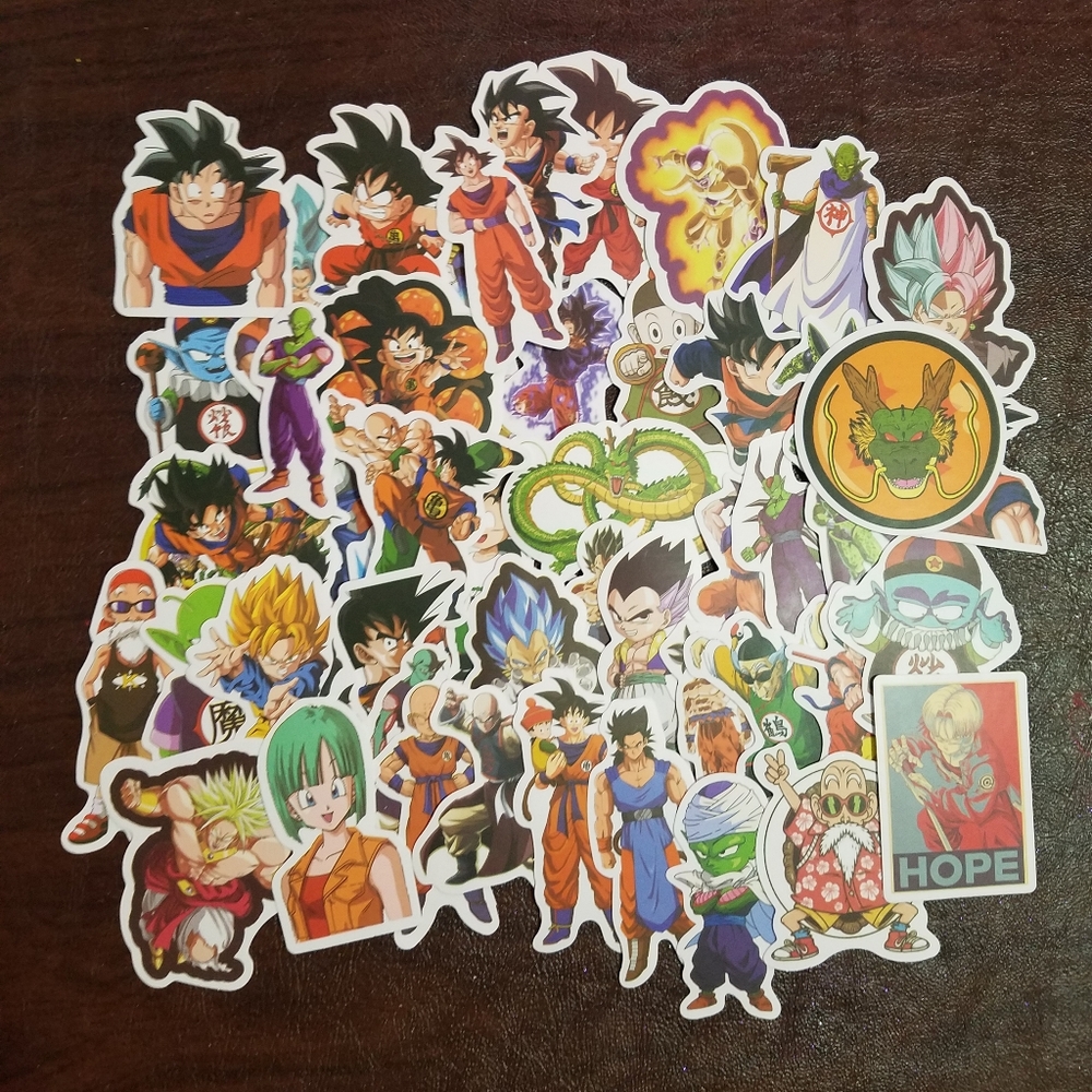Dragon Ball Z Party Birthday Stickers Gift 50 PCS